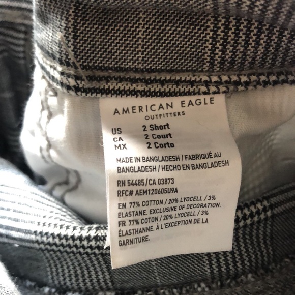 AE Hi-Rise Black & White Plaid Jegging - Picture 8 of 8